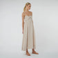 Mykonos Kaftan Dress - Sandy Pebble Stripe